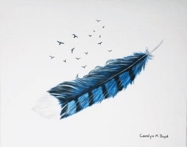 Image for event: Birds of A Blue Feather Paint Demo