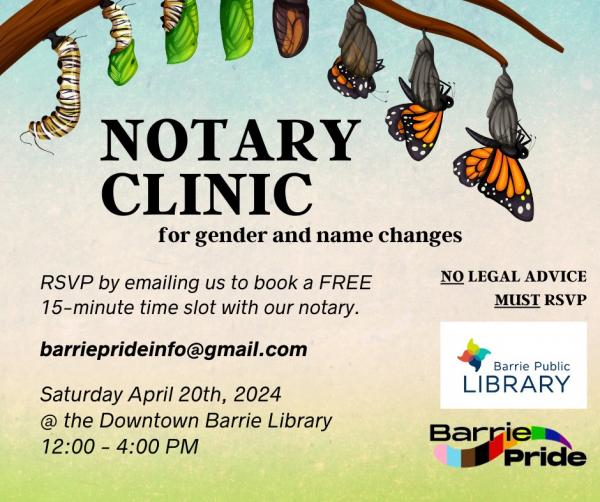 Image for event: Notary Clinic for Gender &amp; Name Changes
